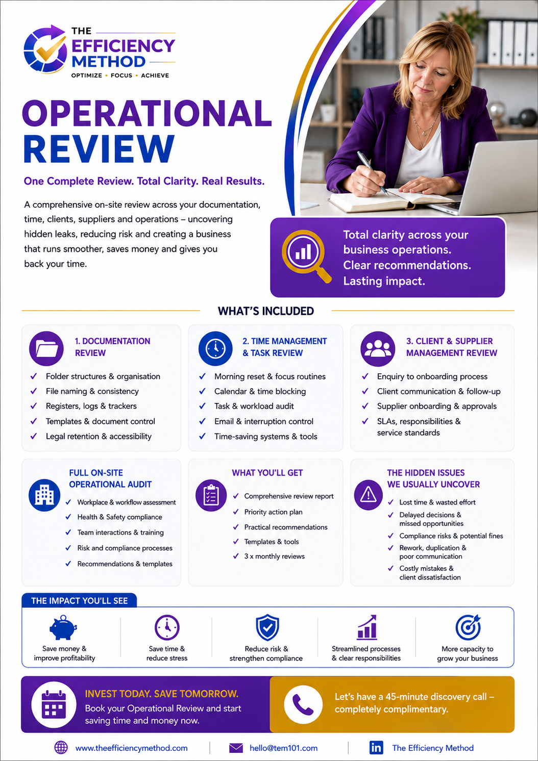Operational Review leaflet
